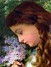 Sophie Gengembre Anderson Girl With Lilac painting